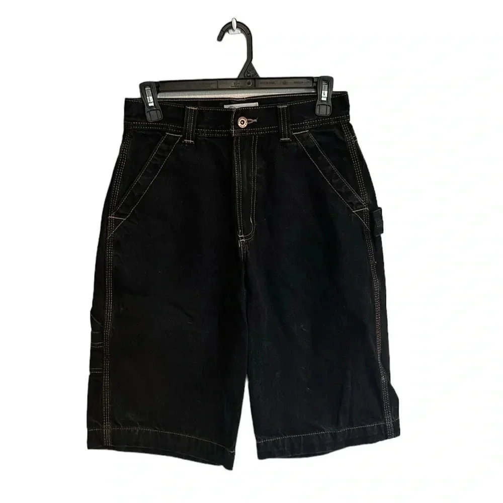 Arizona Carpenter Jeans Shorts Youth Size 16 Slim Fit Dad Shorts Retro High Rise